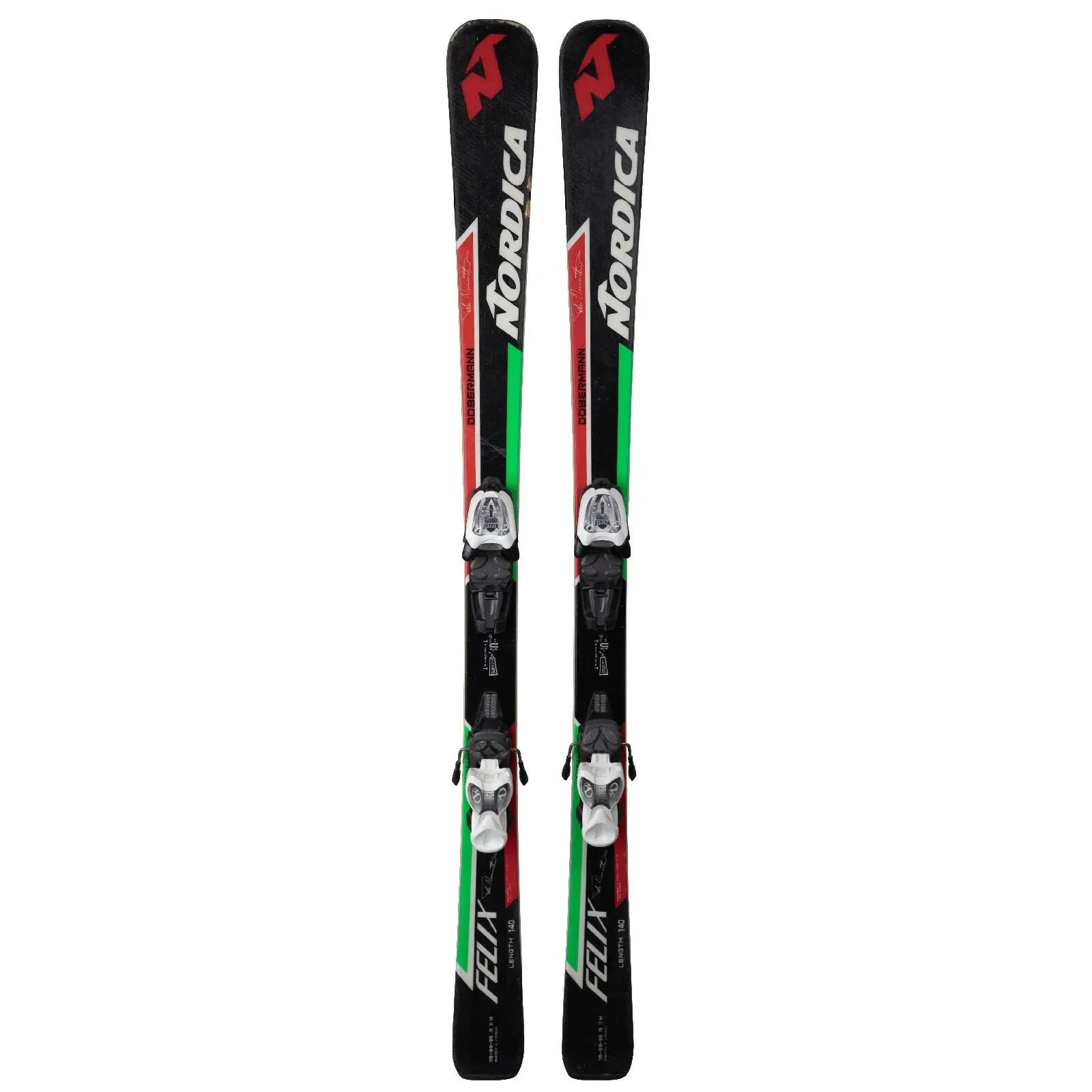 RECONDITIONNE - Ski Junior Nordica Dobermann Felix + Fixations 2/4