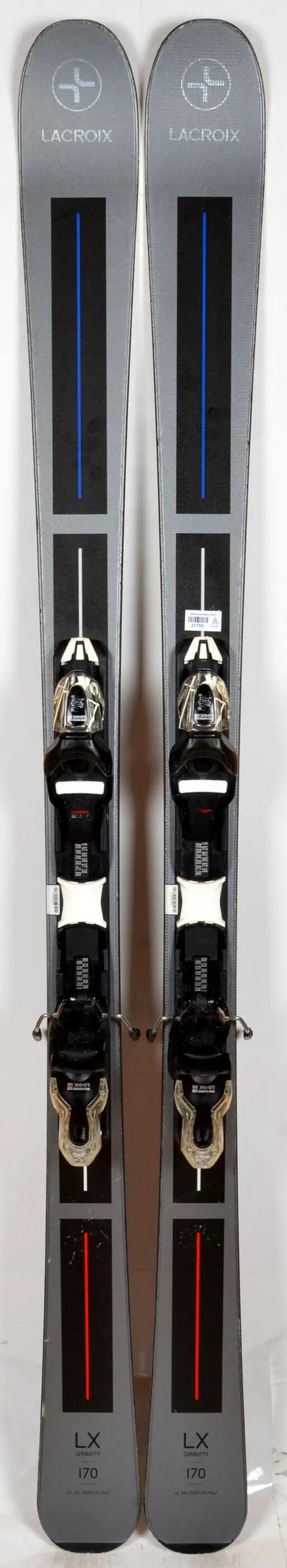 RECONDITIONNE - Skis LACROIX LX GRAVITY Grey / black - BON 2/2