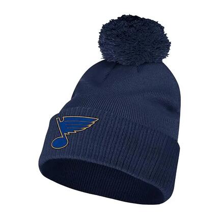 ADIDAS NHL Senior Cuffed Oilers bonnet, bleu, chapeau pour adultes St. Louis
