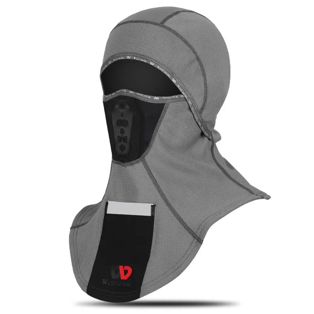Cagoule coupe-vent réfléchissante vélo ski WEST BIKING 2/3