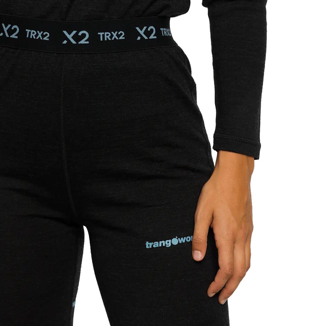 Leggings para Mujer Trangoworld Trx2 wool wm evo Negro 5/6