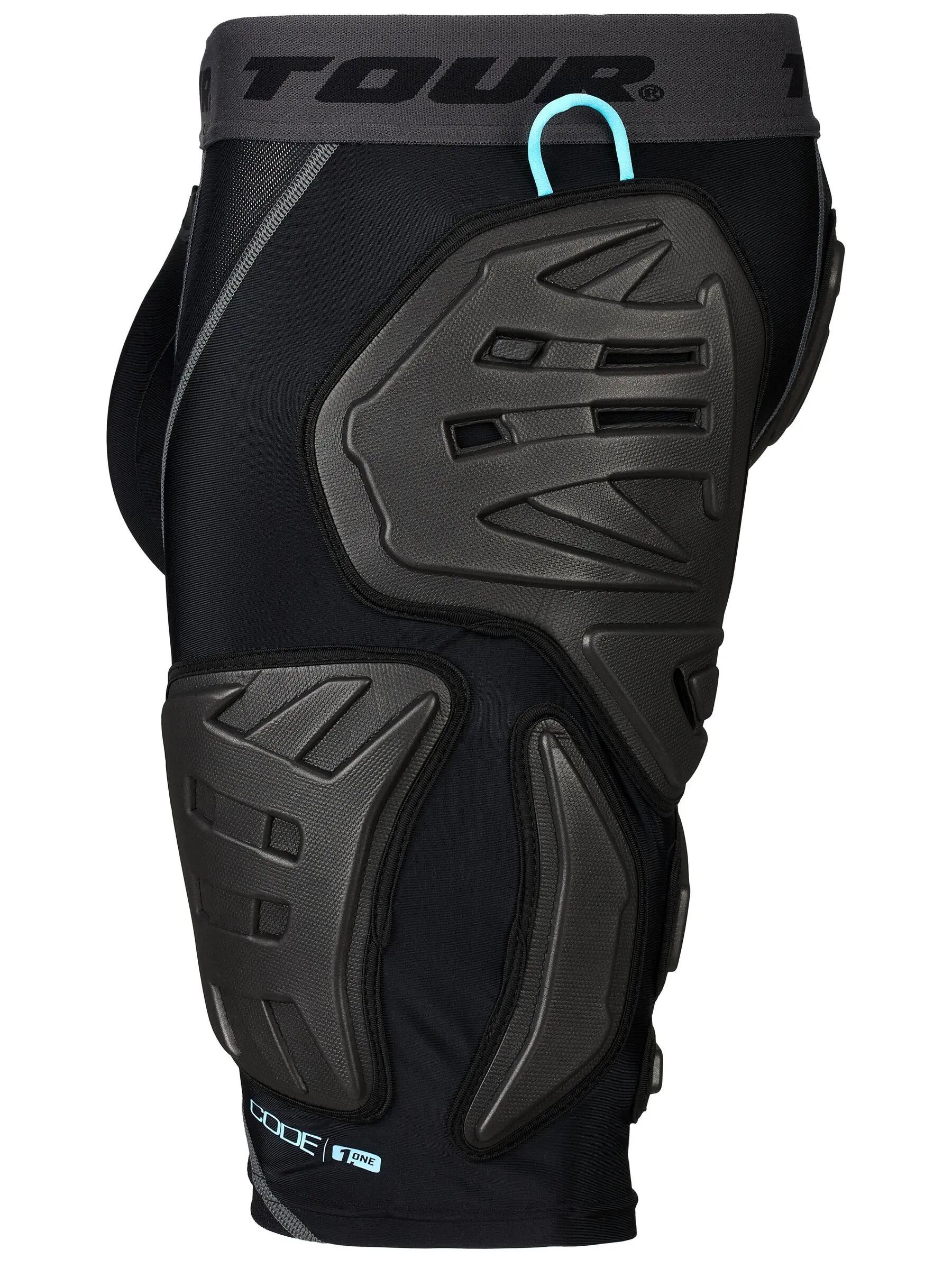 TOUR Code 1.ONE Senior culotte de hockey en ligne noire 3/4