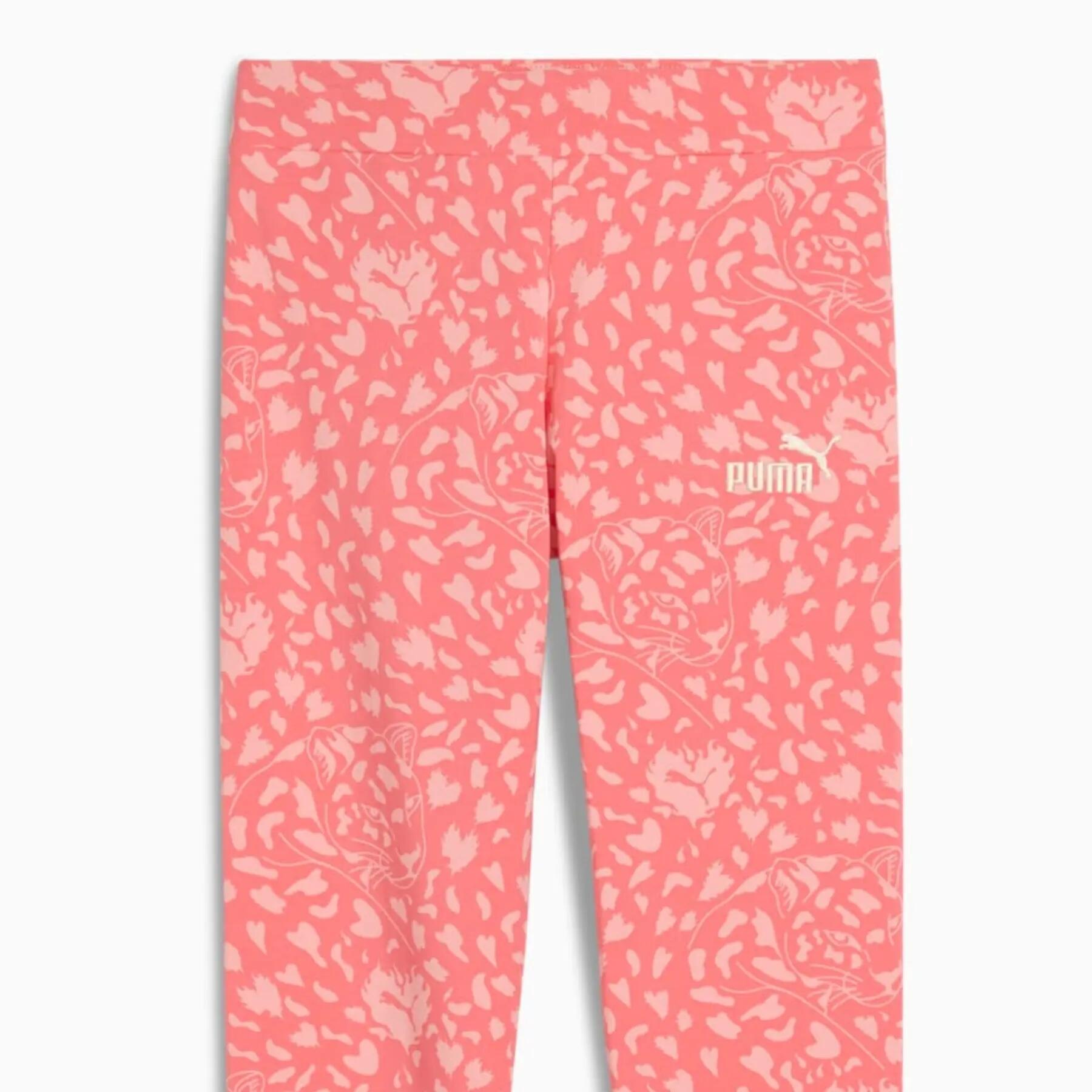 Calças Leggings Esportivas Masculinas Puma FLAMING para Meninas 3/3
