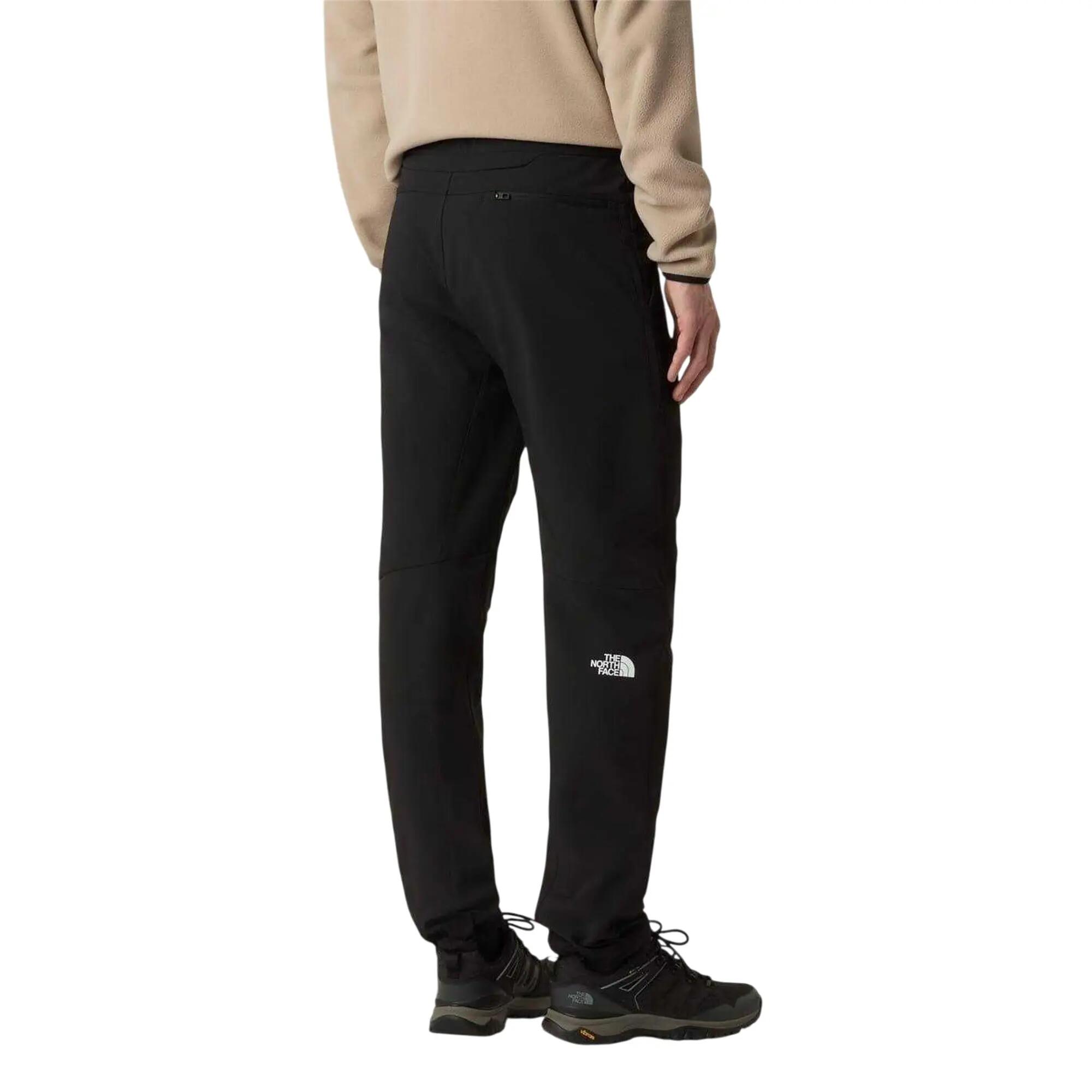 Herenbroek van Diablo met geïntegreerde riem en taps toelopend model (Zwart) 4/7