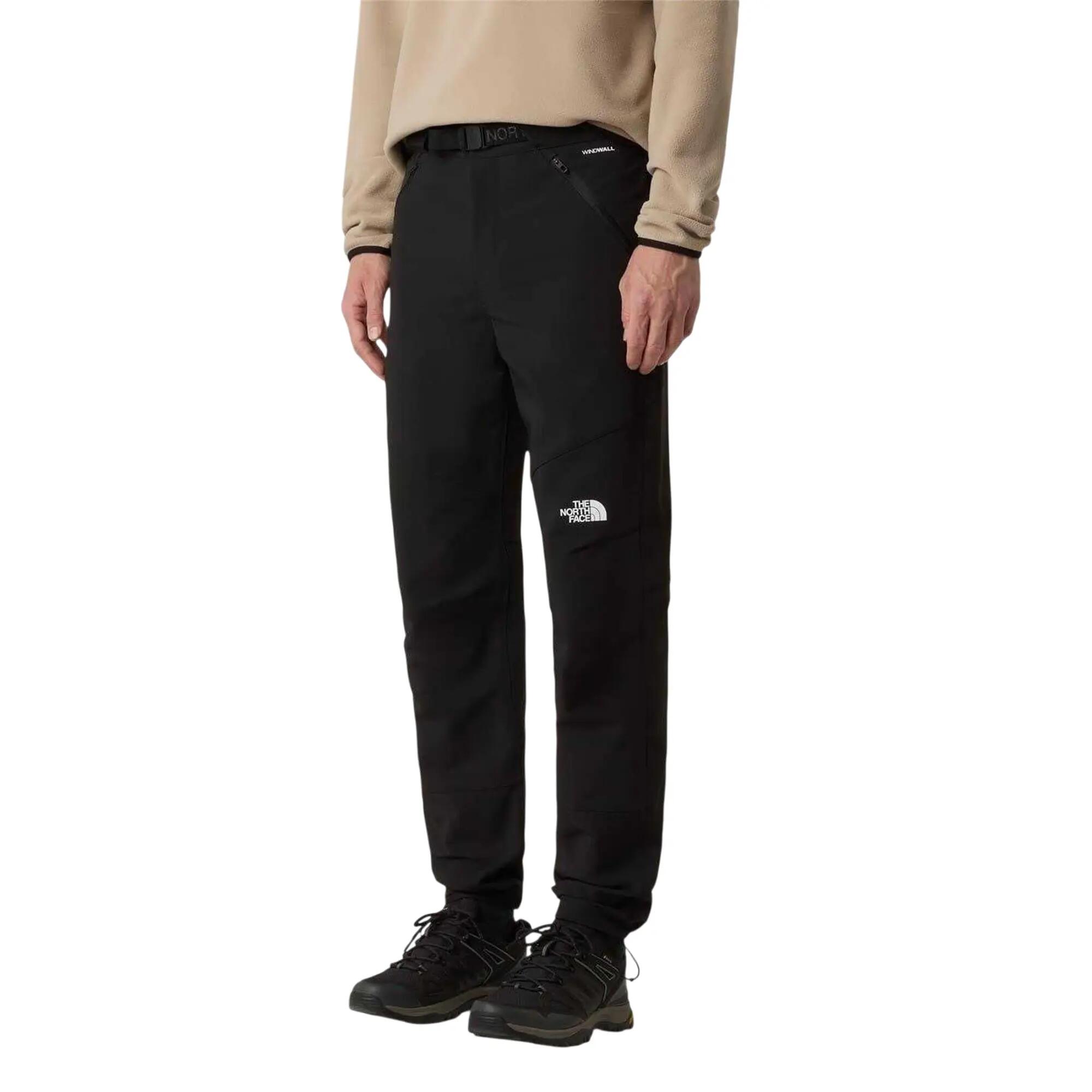Herenbroek van Diablo met geïntegreerde riem en taps toelopend model (Zwart) 3/7