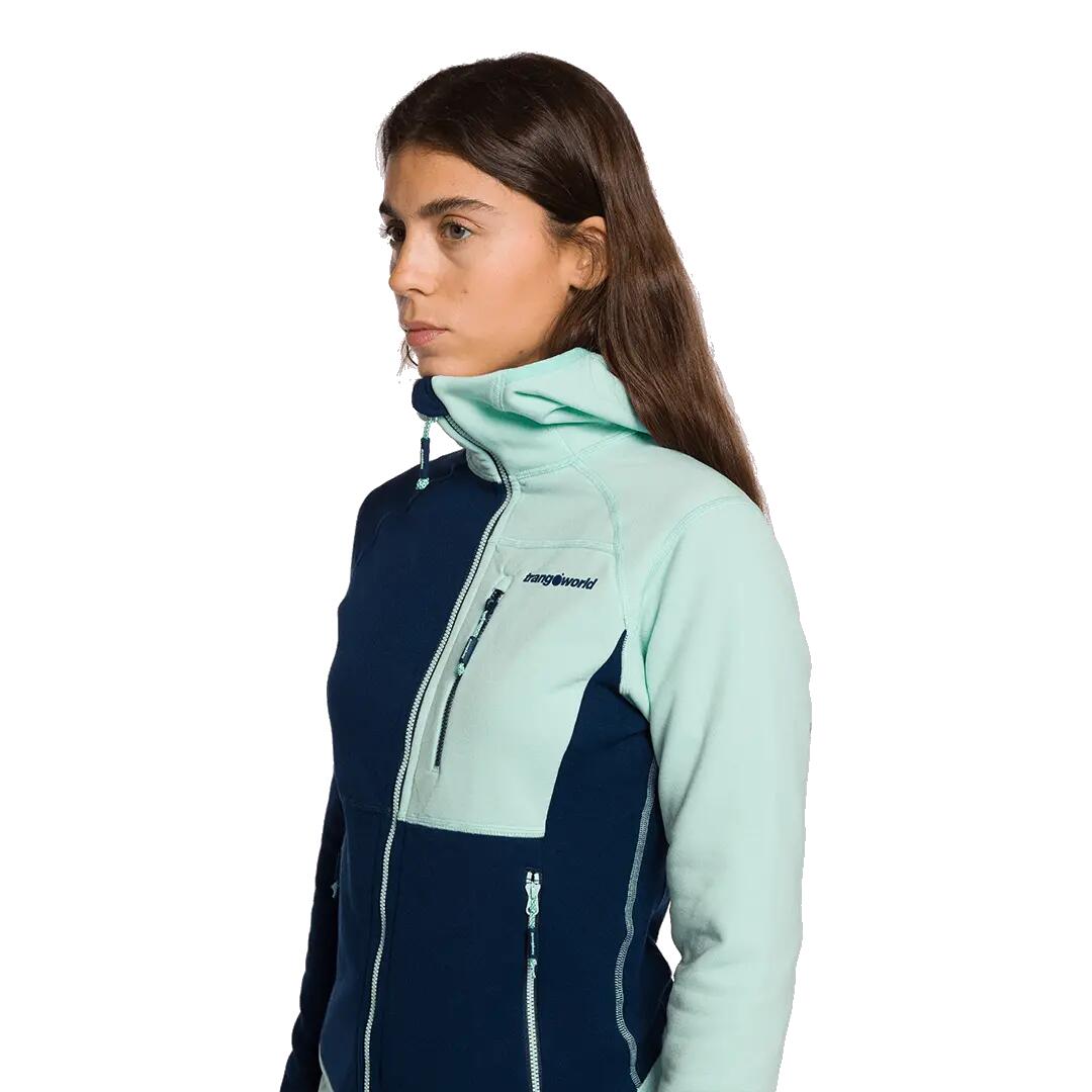 Forro polar para Mujer Trangoworld Trx2 stretch wm evo Azul/Verde 5/7
