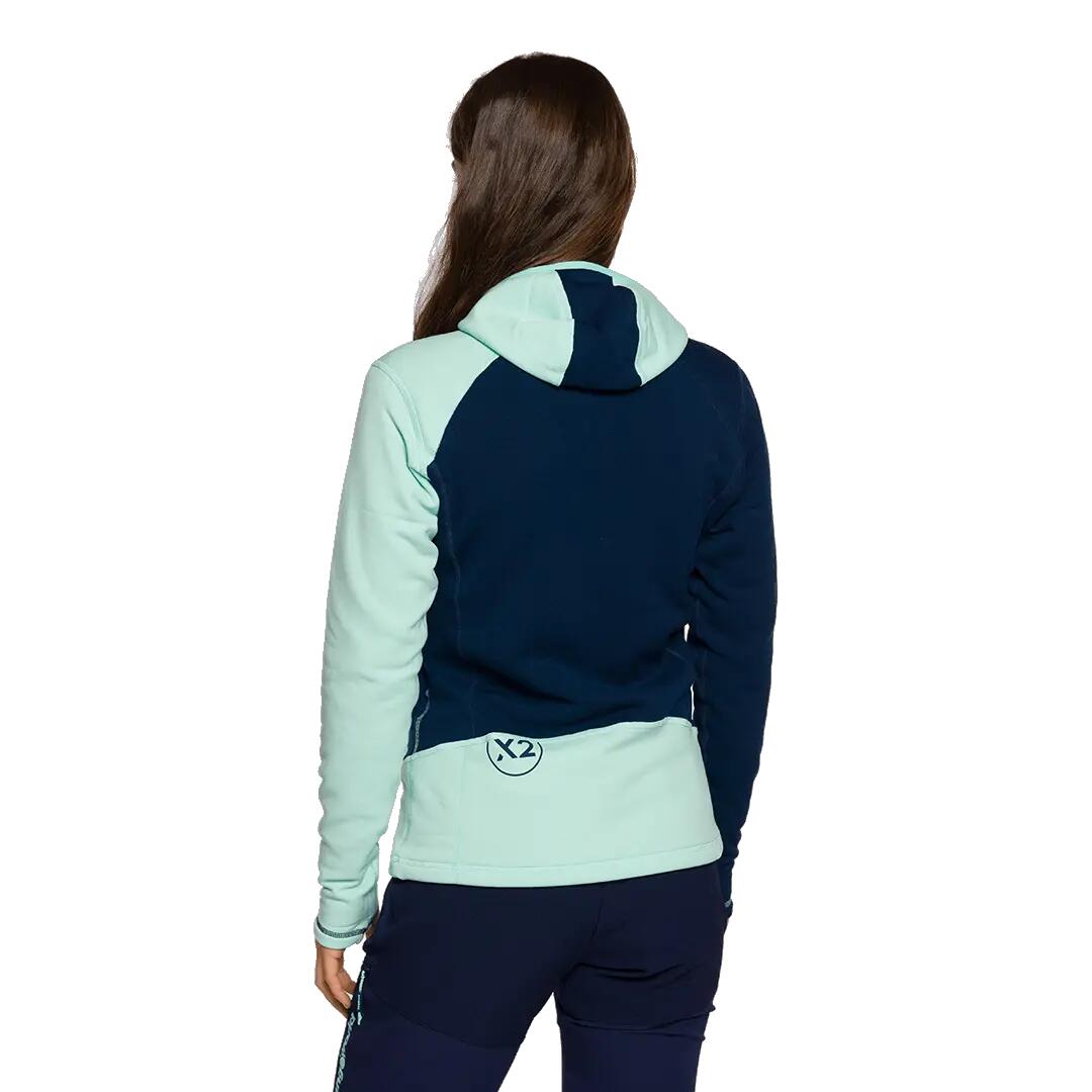 Forro polar para Mujer Trangoworld Trx2 stretch wm evo Azul/Verde 4/7