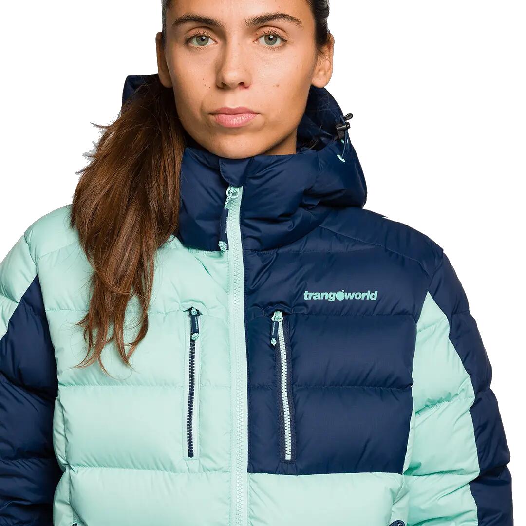 Plumífero para Mujer Trangoworld Trx2 900 wm evo Verde/Azul 230g 900cuin 7/7