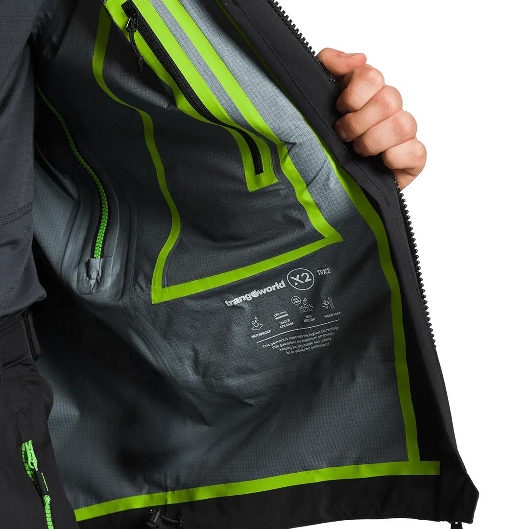 Chaqueta para Hombre Trangoworld Trx2 shell lt evo Negro Impermeable 4/7