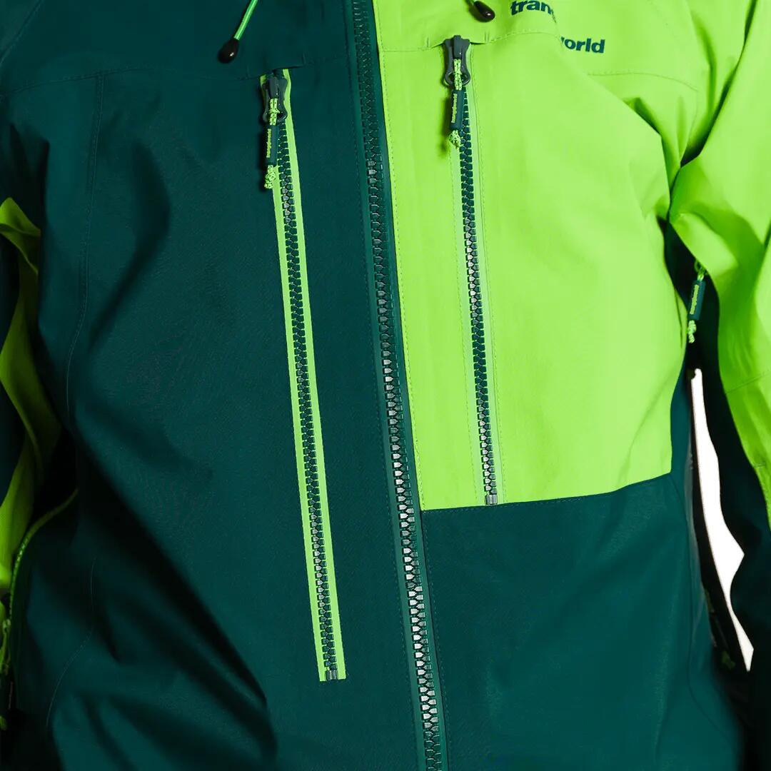 Chaqueta para Hombre Trangoworld Trx2 shell evo Verde/Verde Impermeable 7/7