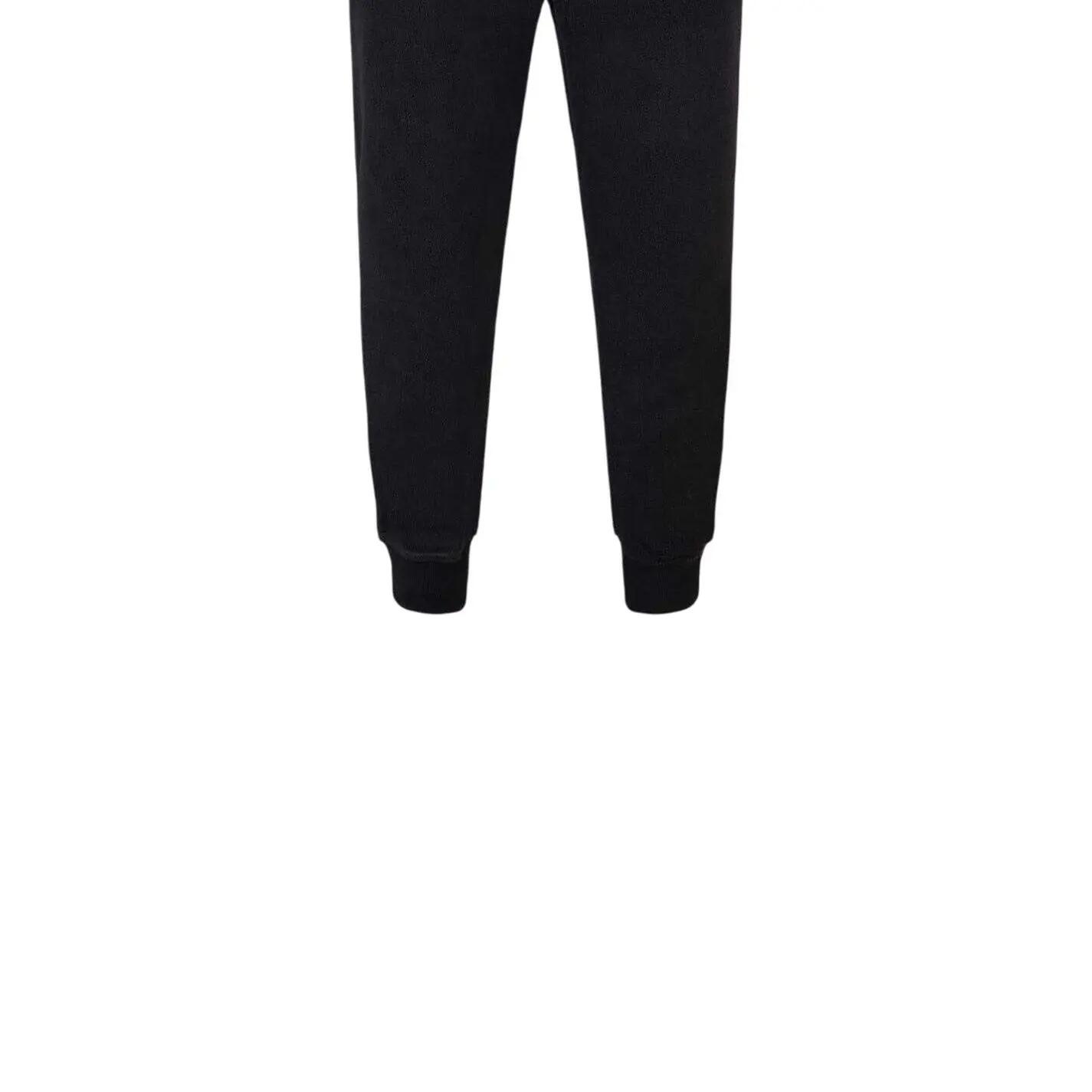 Pantaloni Da Jogging Conico Misto Cotone Uomo Ralph Lauren Nero 3/4