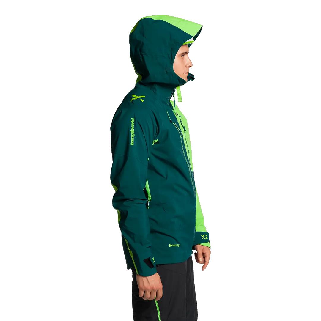 Chaqueta para Hombre Trangoworld Trx2 shell evo Verde/Verde Impermeable 3/7