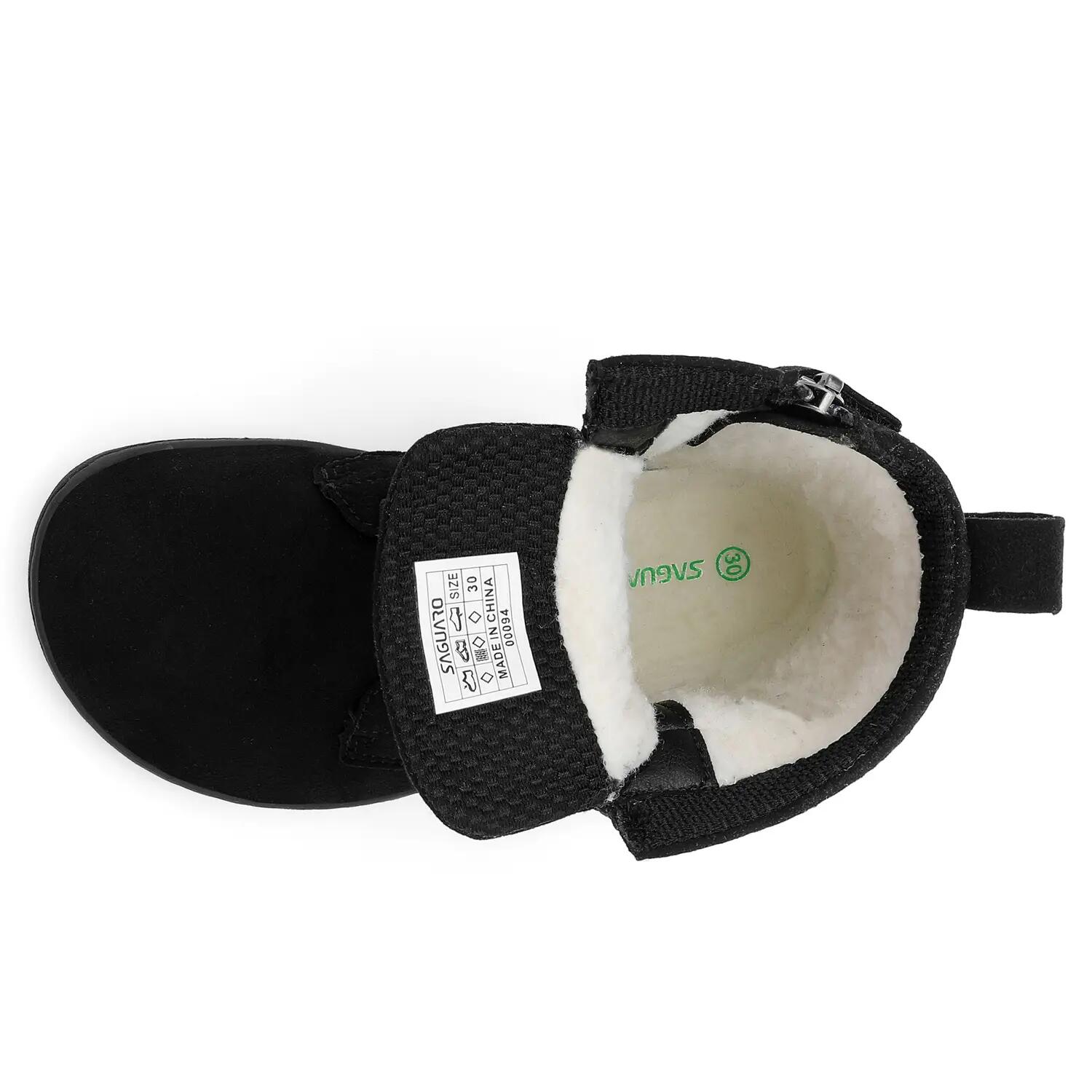 Saguaro Barefoot Ambition I Kids – Bottes d’hiver urbaines minimalistes noir 9/9