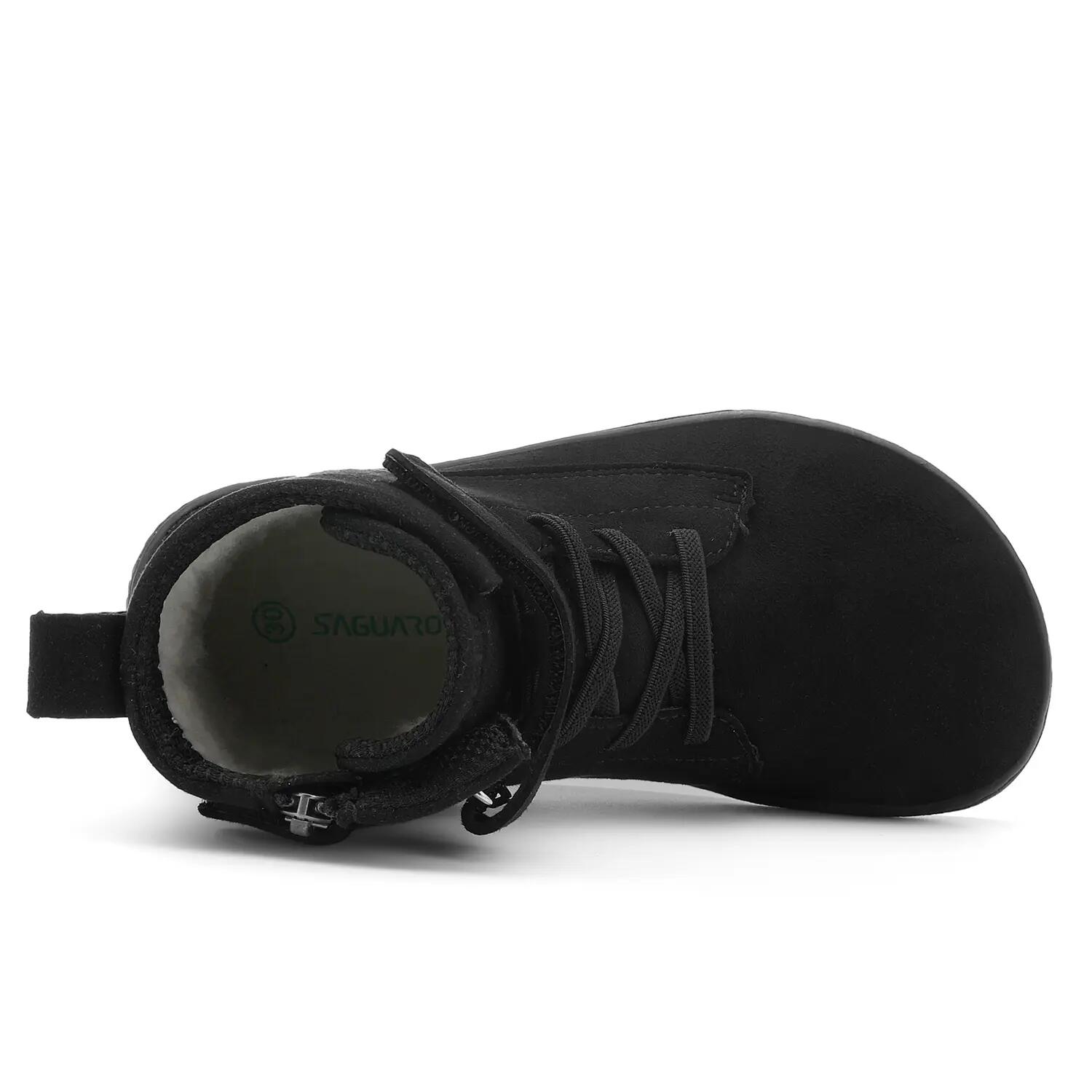 Saguaro Barefoot Ambition I Kids – Bottes d’hiver urbaines minimalistes noir 8/9
