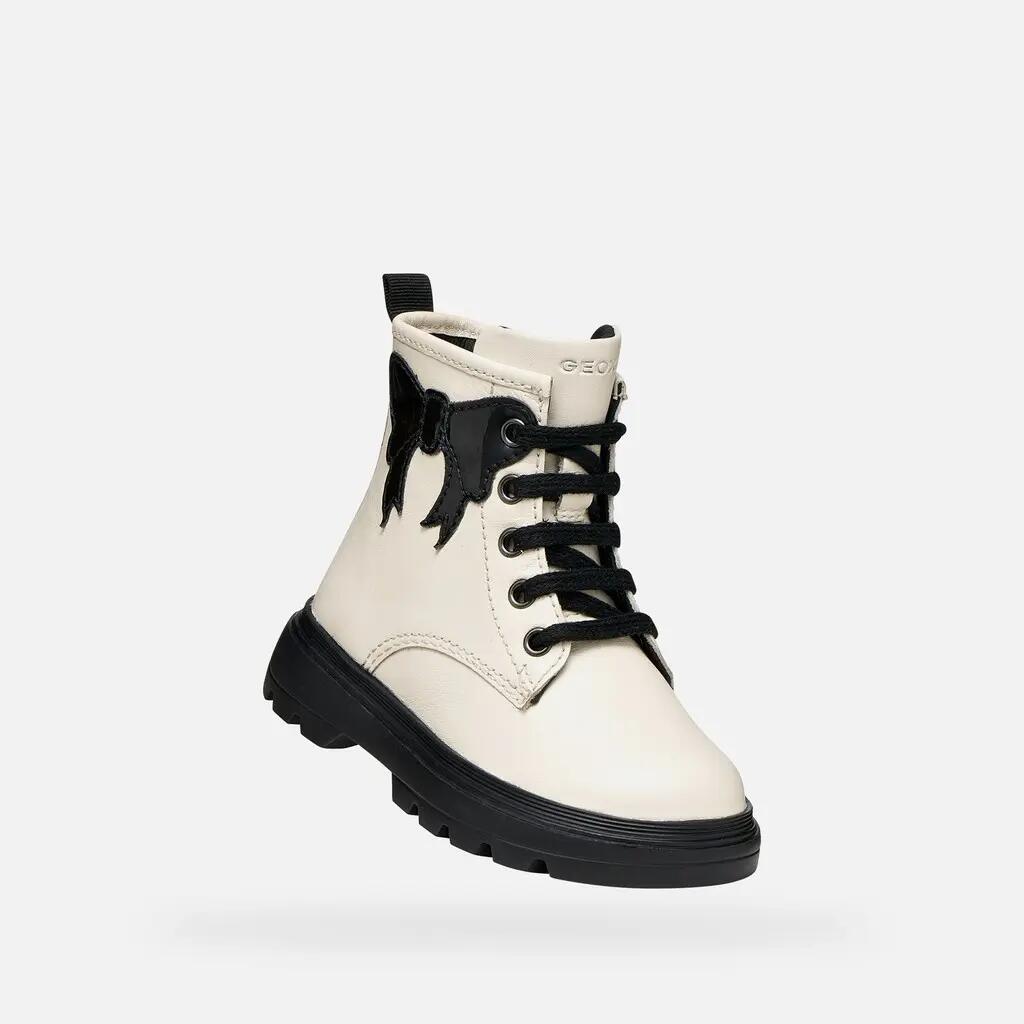 Bottines Bébé Fille B KIDDARTAH GIRL Ivoire Clair/Noir 5/7