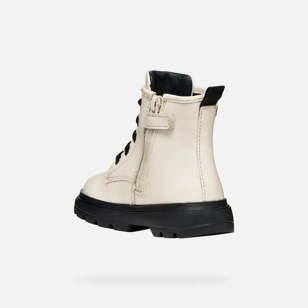 Bottines Bébé Fille B KIDDARTAH GIRL Ivoire Clair/Noir 4/7