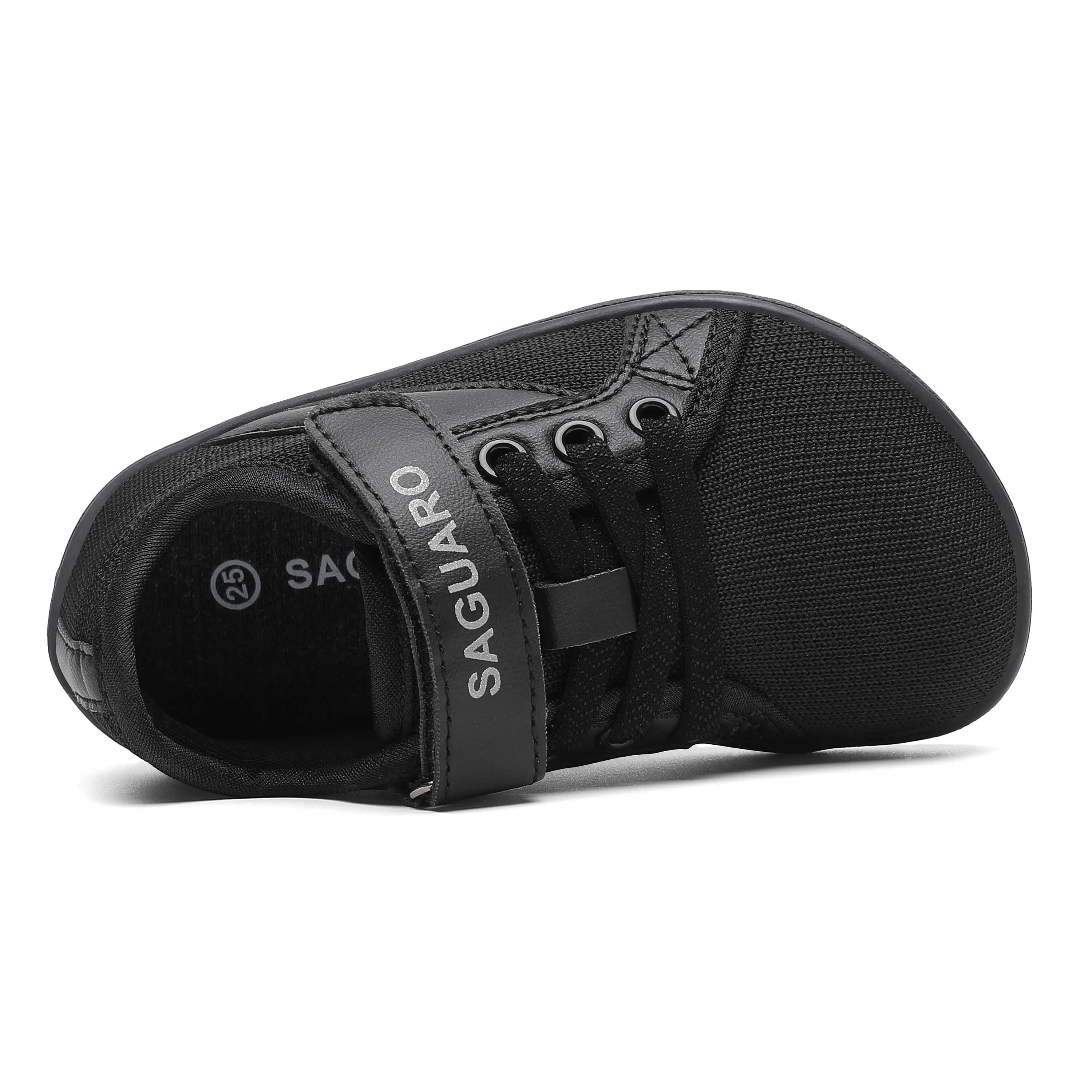 Saguaro Barefoot Luck I Kids – Chaussure urbaine minimaliste Noir 4/7
