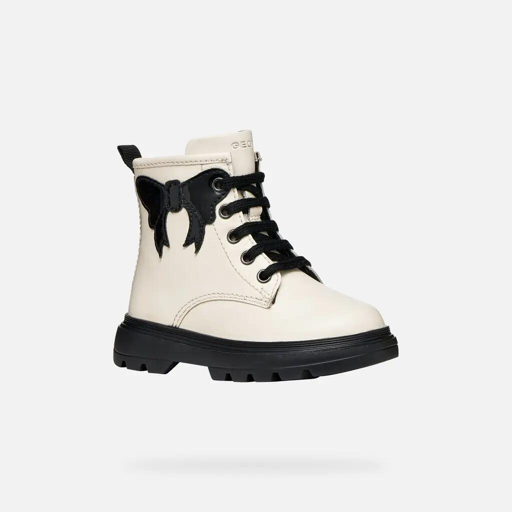 Bottines Bébé Fille B KIDDARTAH GIRL Ivoire Clair/Noir 3/7