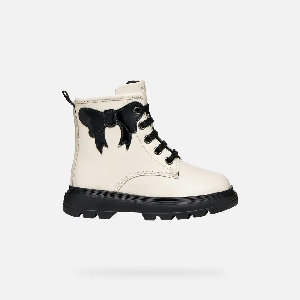 Bottines Bébé Fille B KIDDARTAH GIRL Ivoire Clair/Noir 2/7