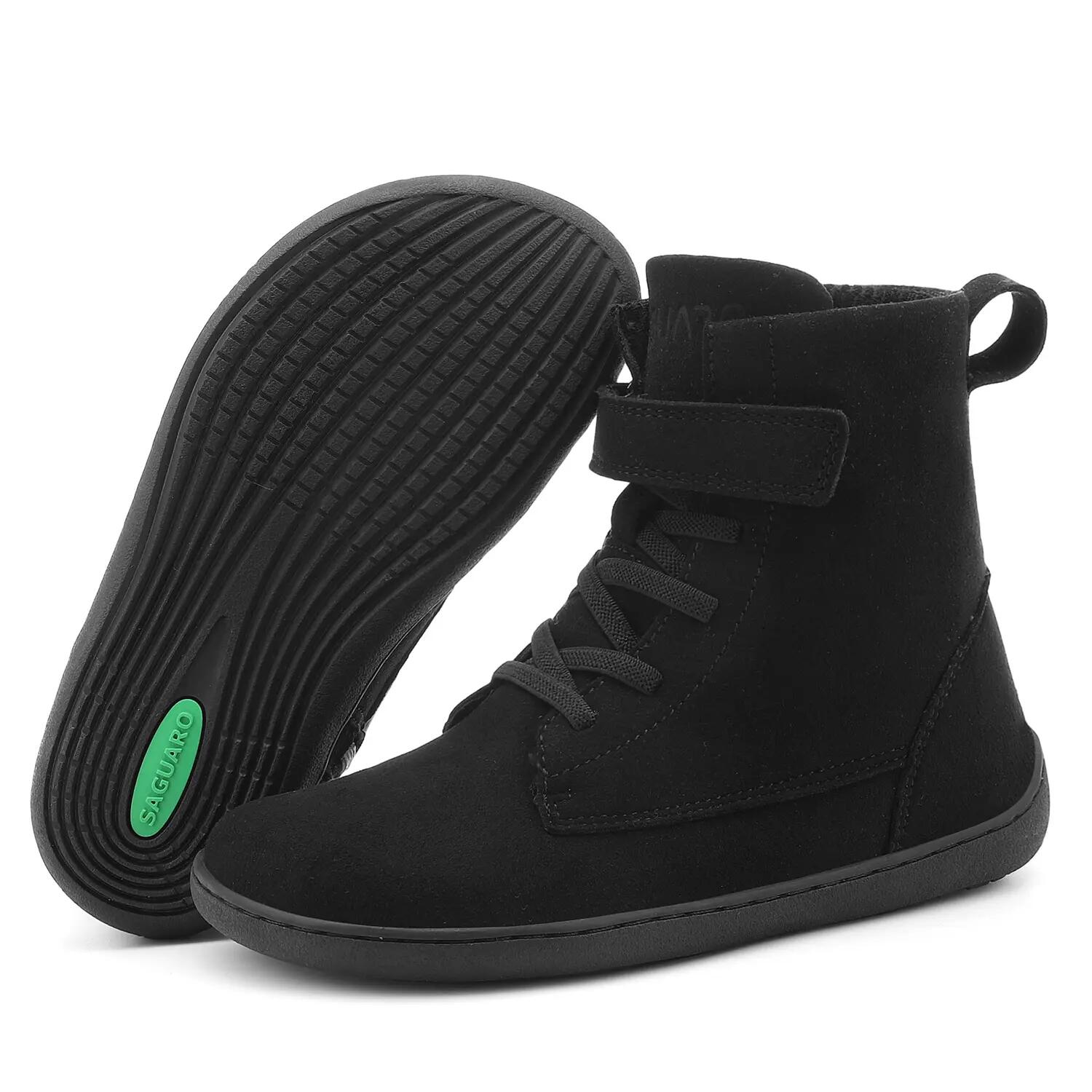 Saguaro Barefoot Ambition I Kids – Bottes d’hiver urbaines minimalistes noir 3/9