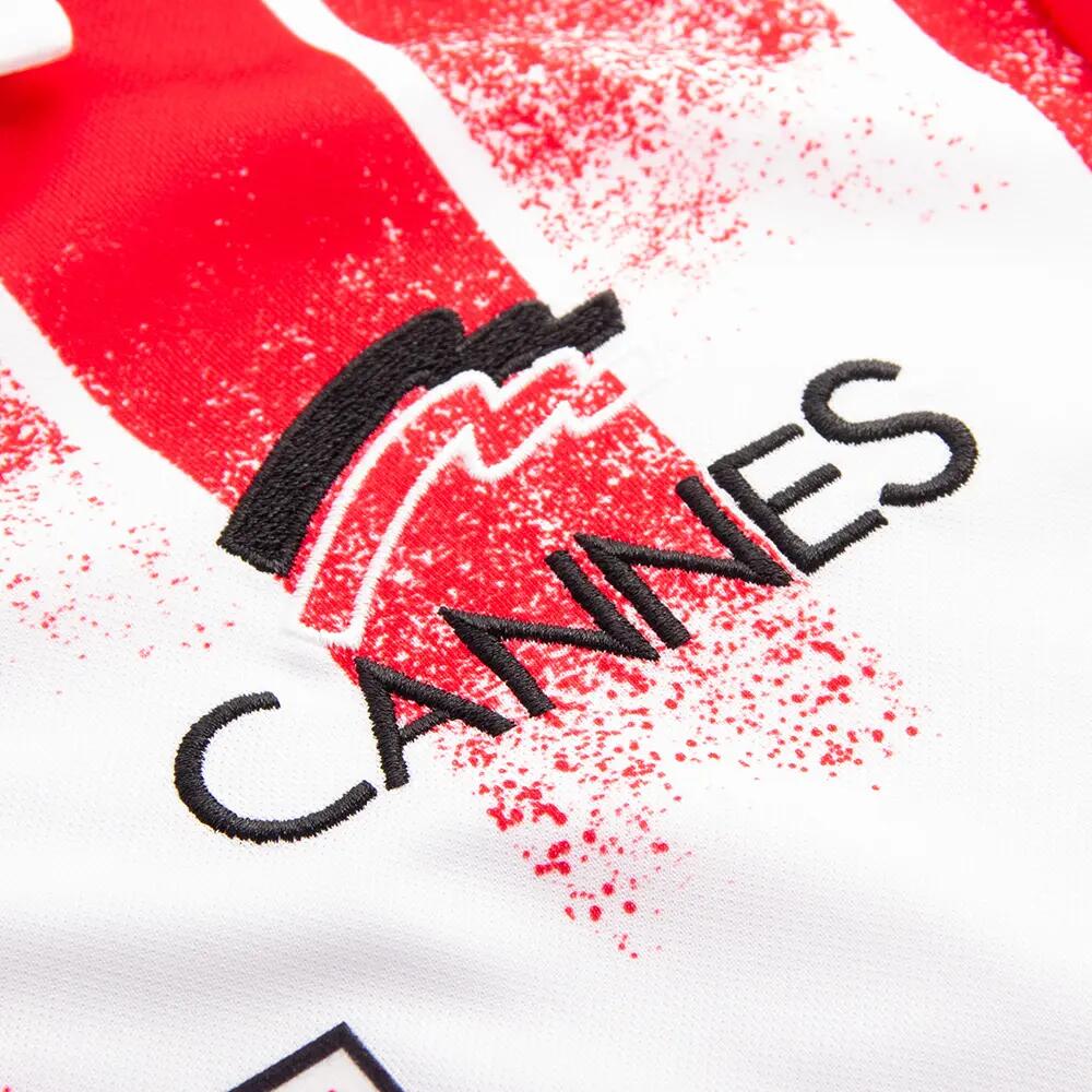 AS Cannes 1992 - Maglia da Calcio Rétro - Bianca;Rossa – COPA Football 4/7