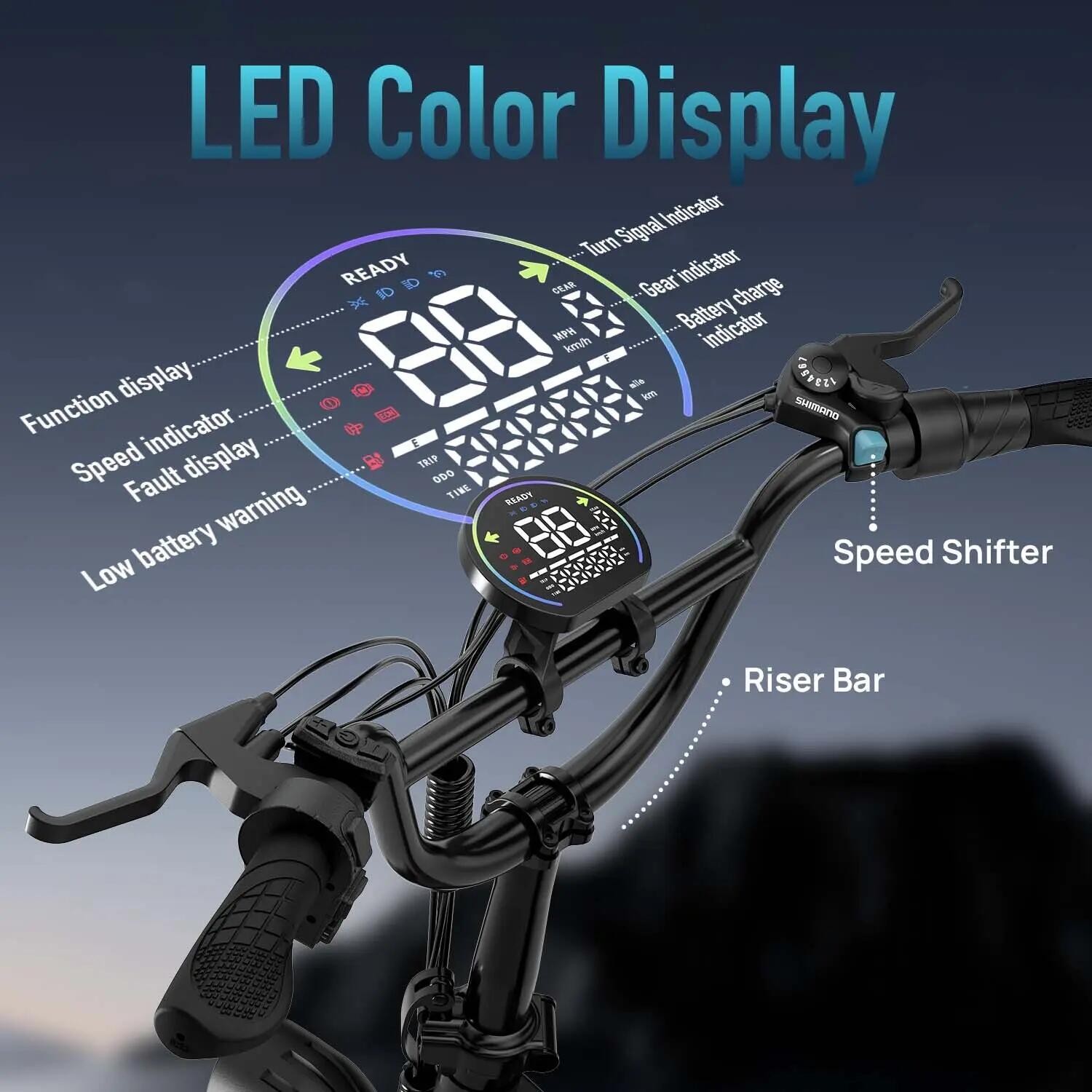 Faltbares elektrisches Stadtfahrrad URLIFE T5 11280W peak 624Wh 20-Zoll 3/10