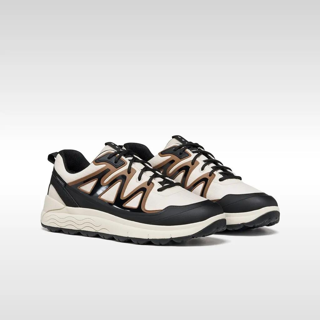 Baskets Homme U SPHERICA 4X4 B ABX Blanc Cassé/Noir 4/7
