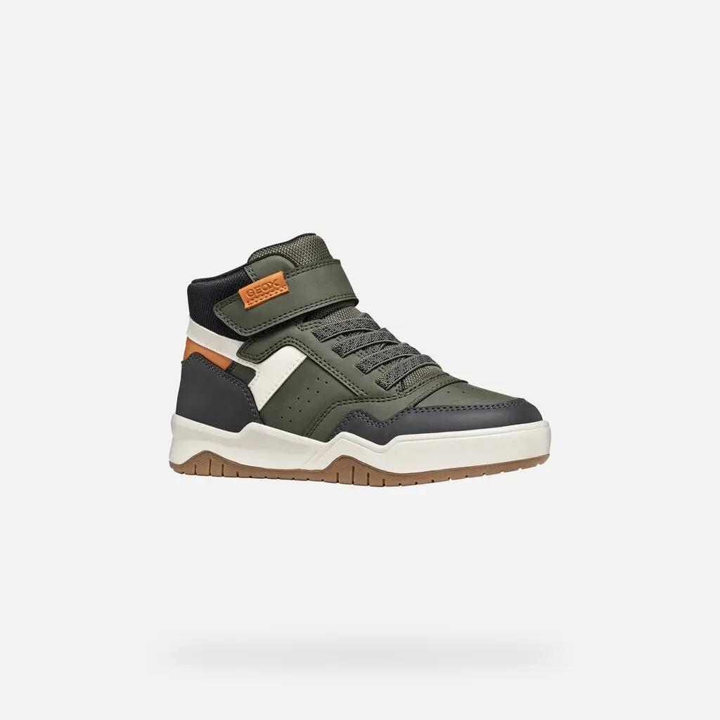 Baskets Garçon PERTH BOY Vert Militaire 3/7