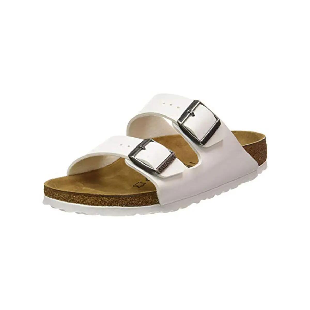 Dames sandalen Birkenstock Arizona BS Leer Birko-Flor Wit 2/6