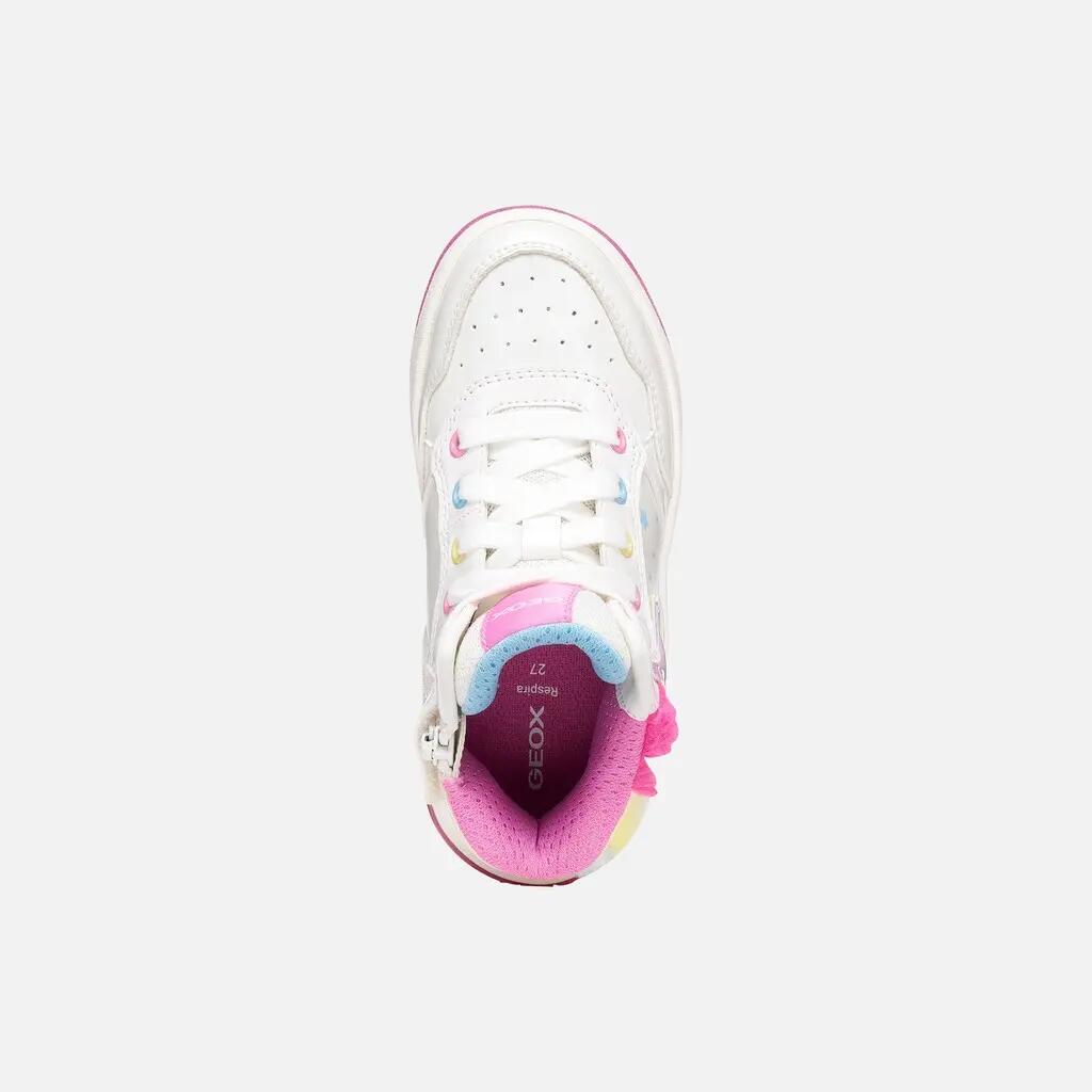 Baskets Fille J SKETLITE GIRL Blanc/Multicolore 6/7