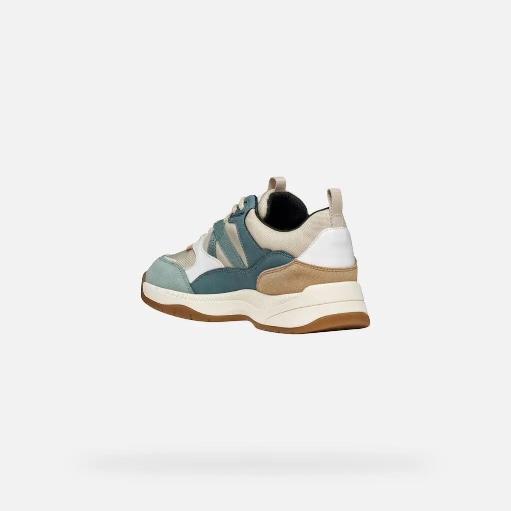 Baskets Femme D BERINIKE B ABX Beige Clair/Bleu Aviateur Clair 5/7