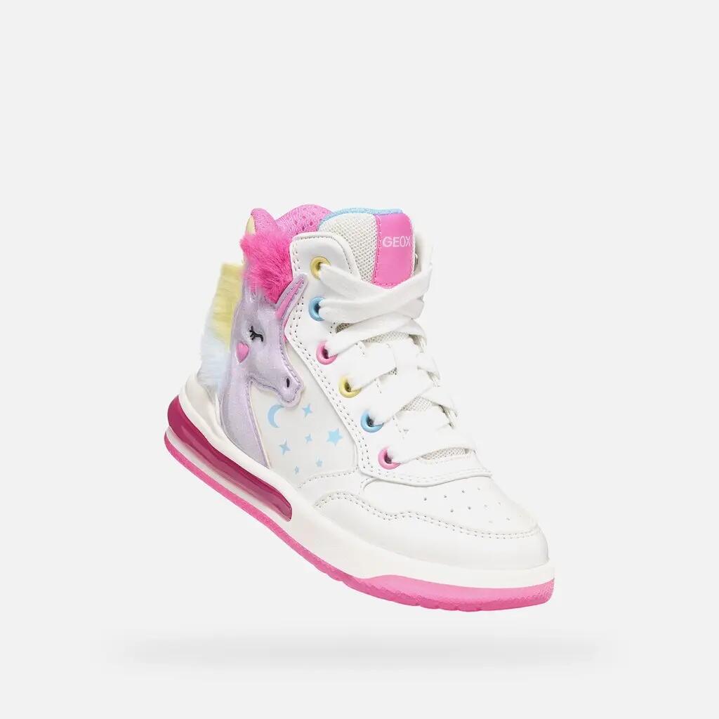 Baskets Fille J SKETLITE GIRL Blanc/Multicolore 5/7