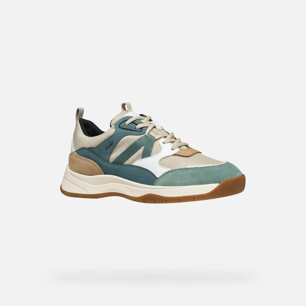Baskets Femme D BERINIKE B ABX Beige Clair/Bleu Aviateur Clair 4/7