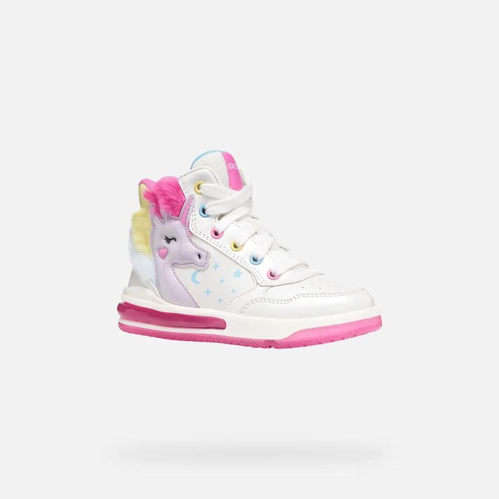 Baskets Fille J SKETLITE GIRL Blanc/Multicolore 3/7