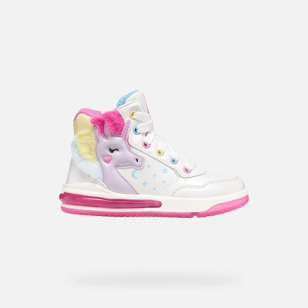 Baskets Fille J SKETLITE GIRL Blanc/Multicolore 2/7