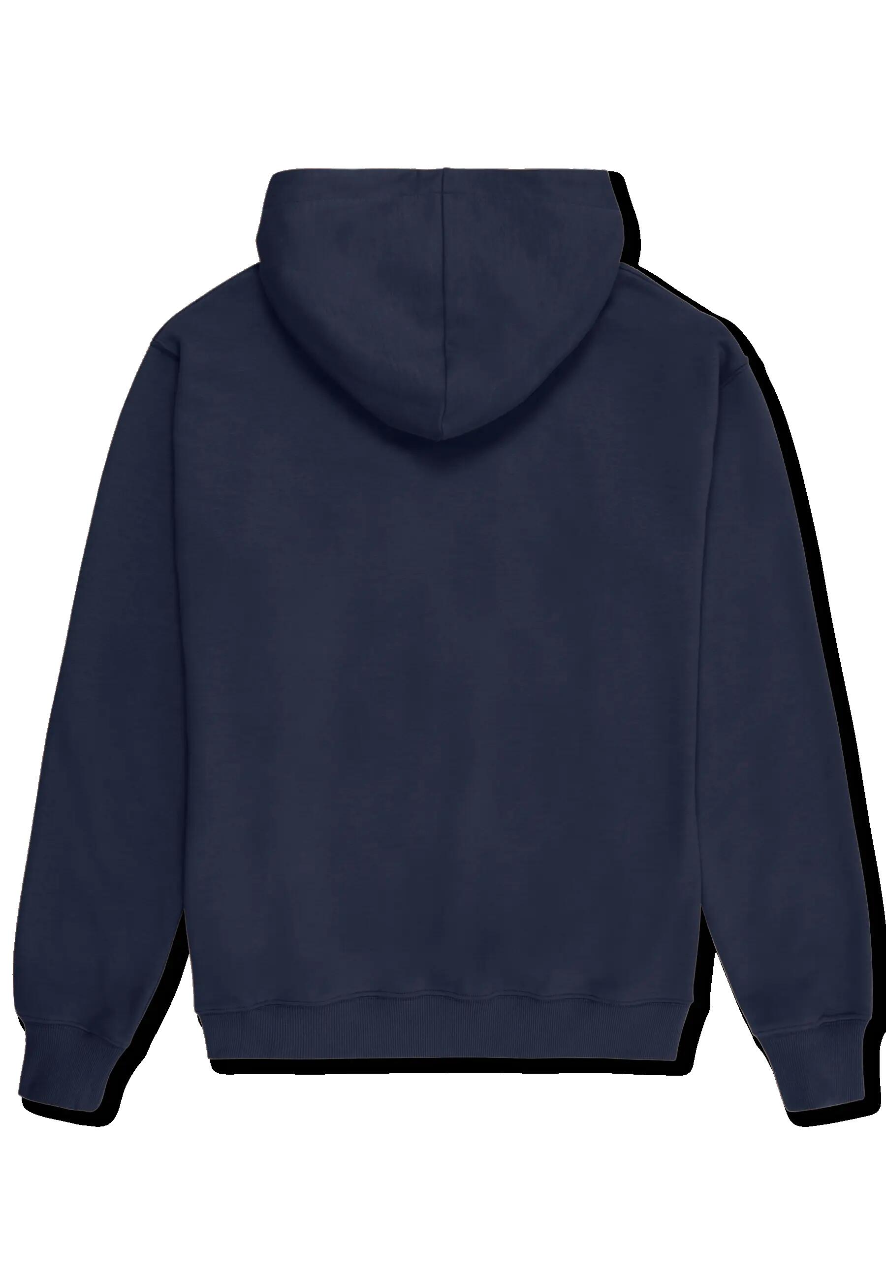 Felpa con cappuccio uomo ( french terry) fila blu 3/3