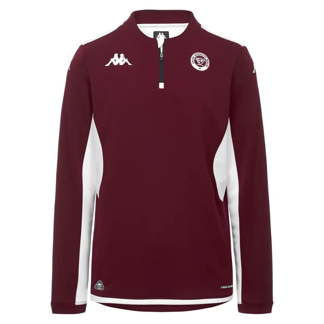 Sweat ¼ zip Union Bordeaux Bègles Muzira Kappa Bordeaux 1/3
