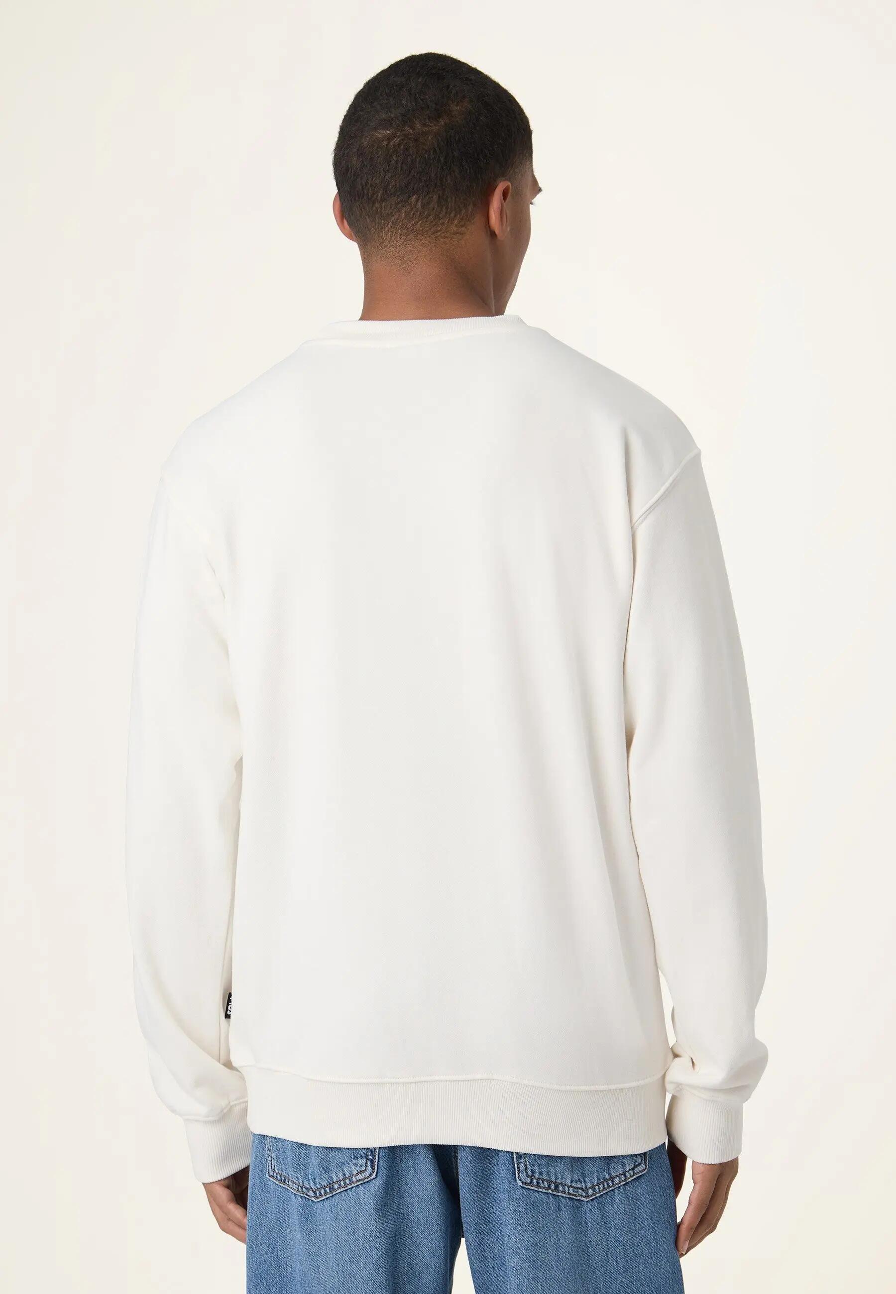Felpa girocollo uomo ( french terry) fila bianco 4/6