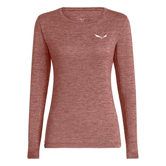 T-shirt de sport à manches longues Salewa pour femmes, idéal pour la randonnée.