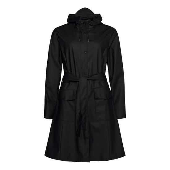 Regenmantel für Damen Damen und Herren Schwarz
