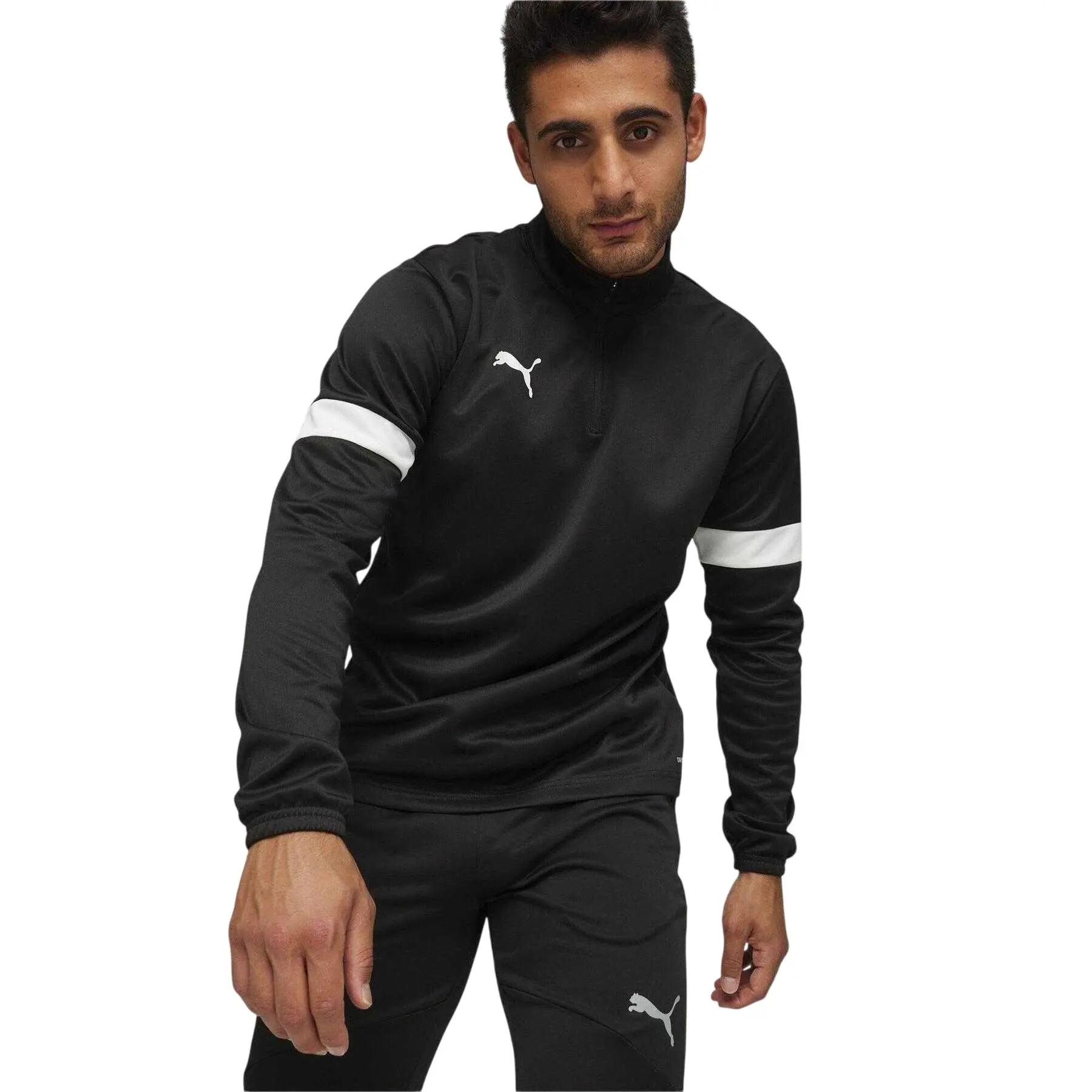 Mens Individual Rise Drill Top (Black/White) 5/5