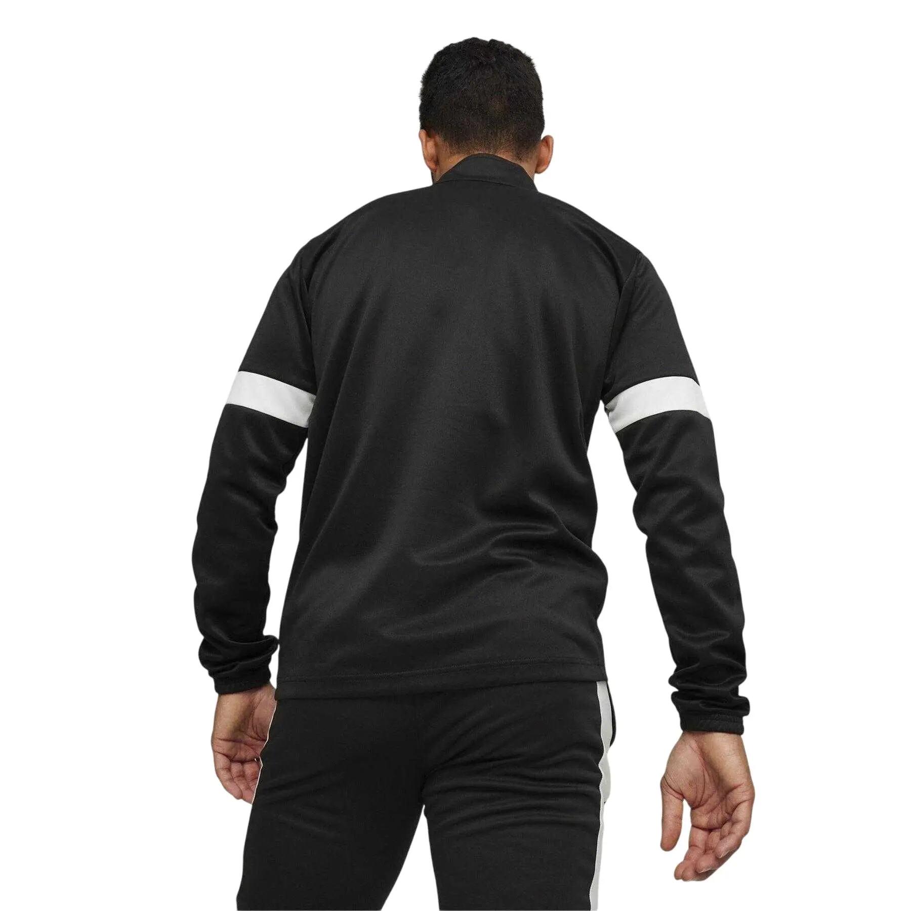 Mens Individual Rise Drill Top (Black/White) 3/5