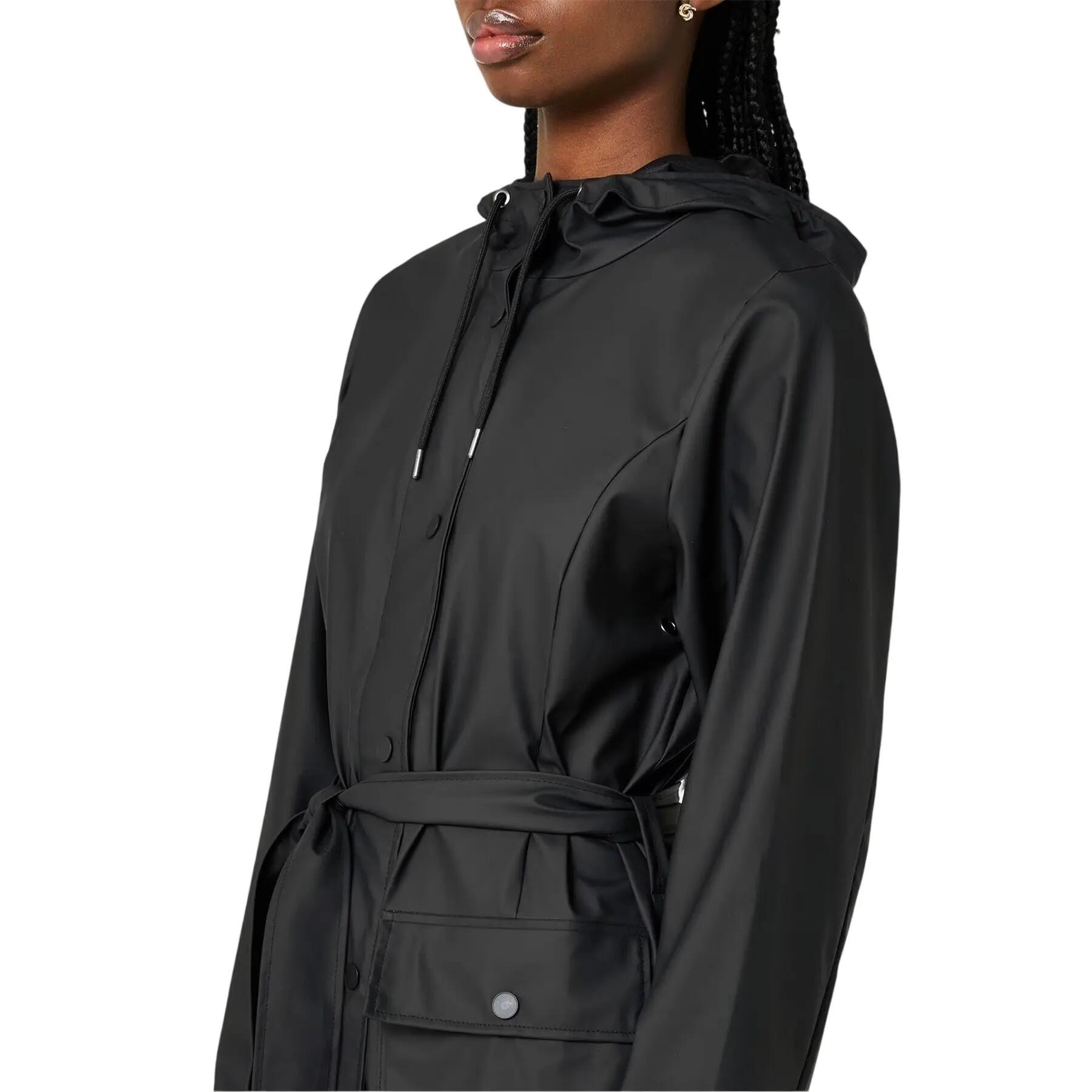 Impermeabile Donna Rains Nero 3/4