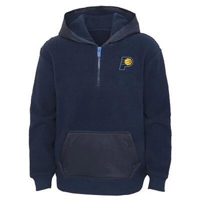 Nba outerstuff on fire polar fleece pullover met 1\/4-rits indiana pacers