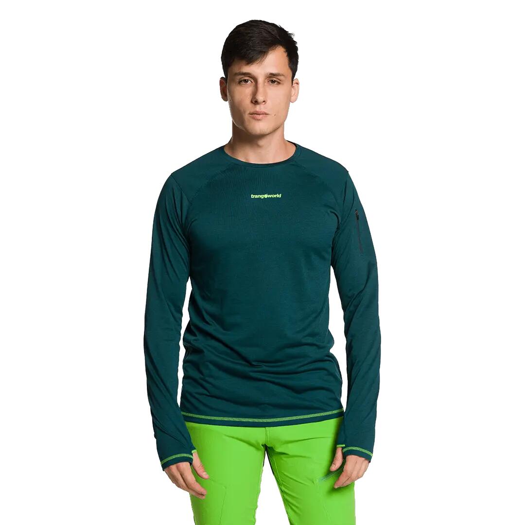 Camiseta manga larga para Hombre Trangoworld Trx2 evo long Verde 5/5