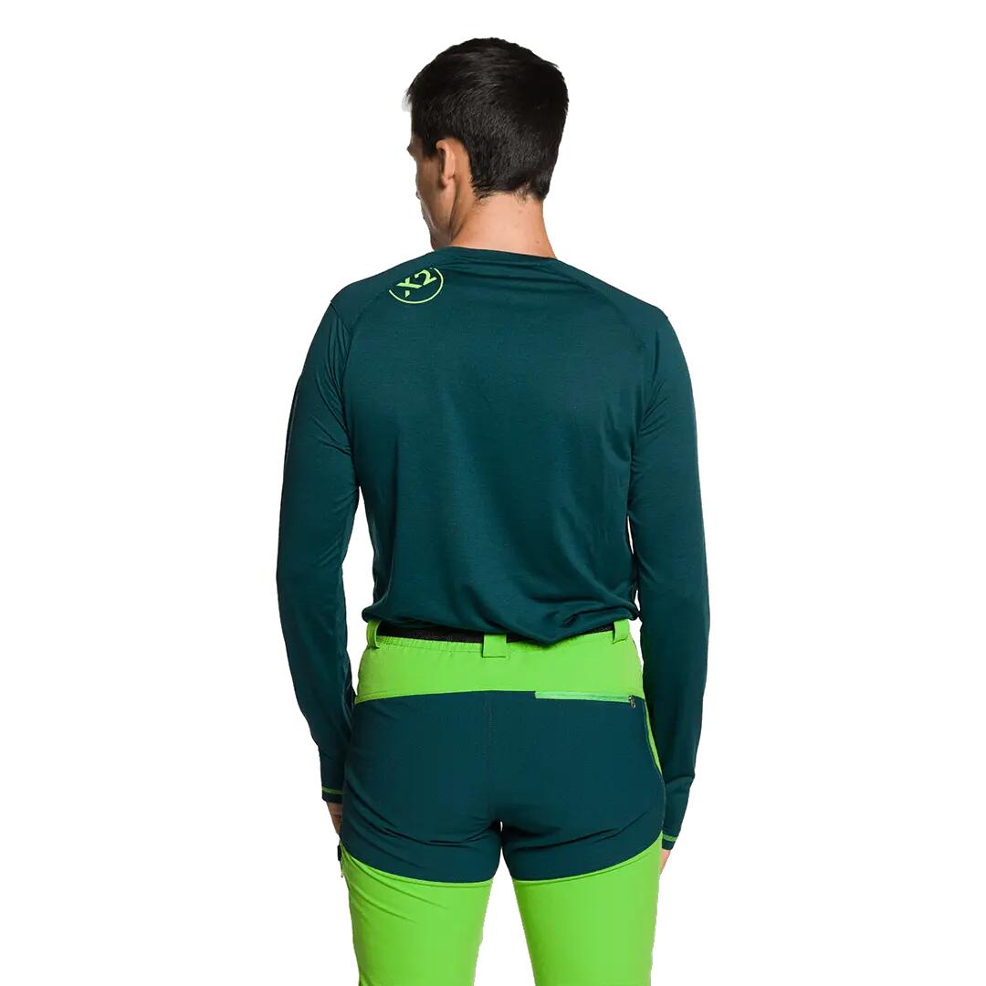 Camiseta manga larga para Hombre Trangoworld Trx2 evo long Verde 2/5