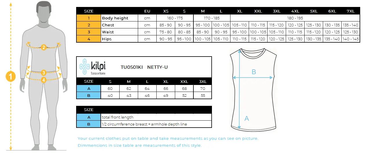 Top techniczny unisex Kilpi NETTY-U 3/3