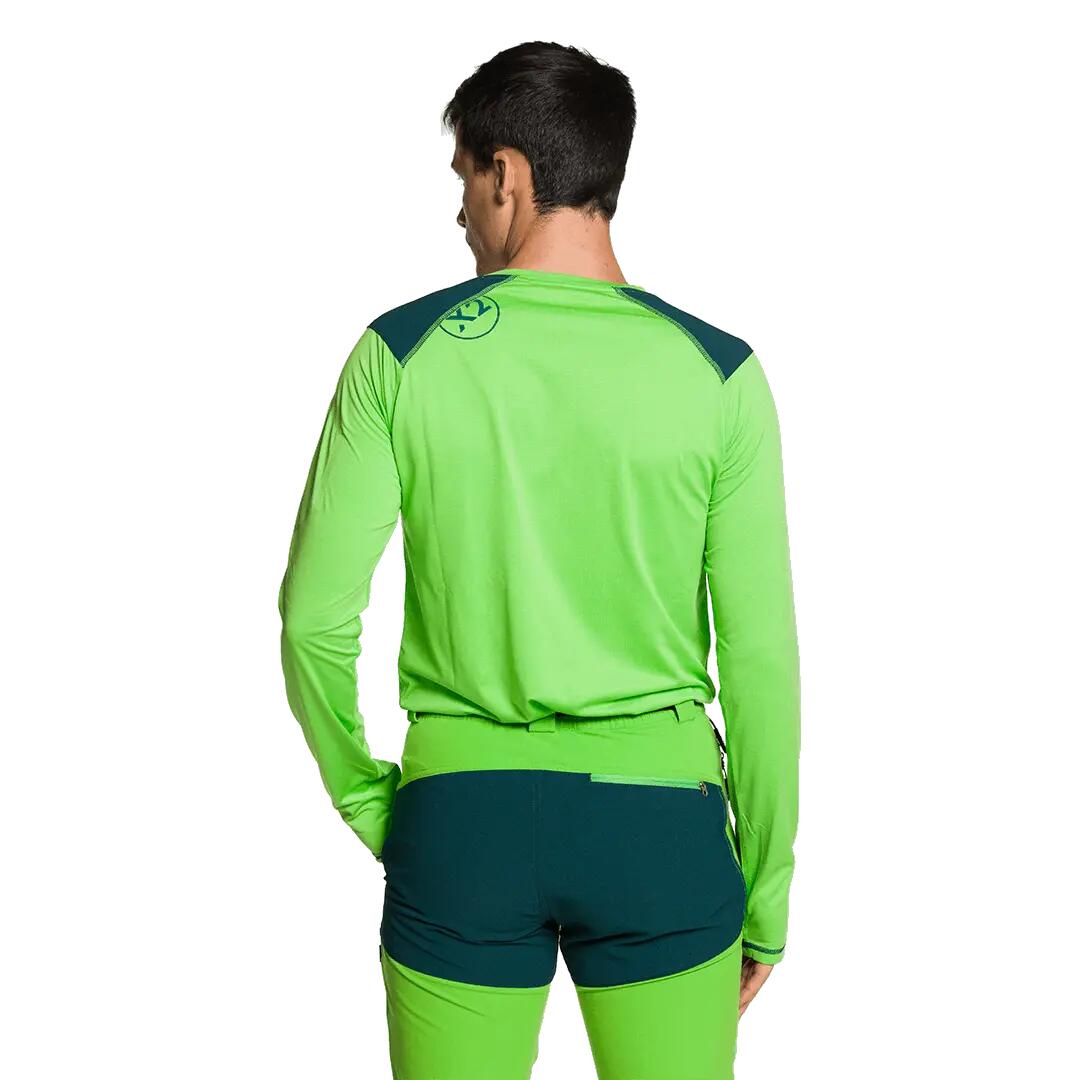 Camiseta manga larga para Hombre Trangoworld Trx2 evo long Verde/Verde 2/5