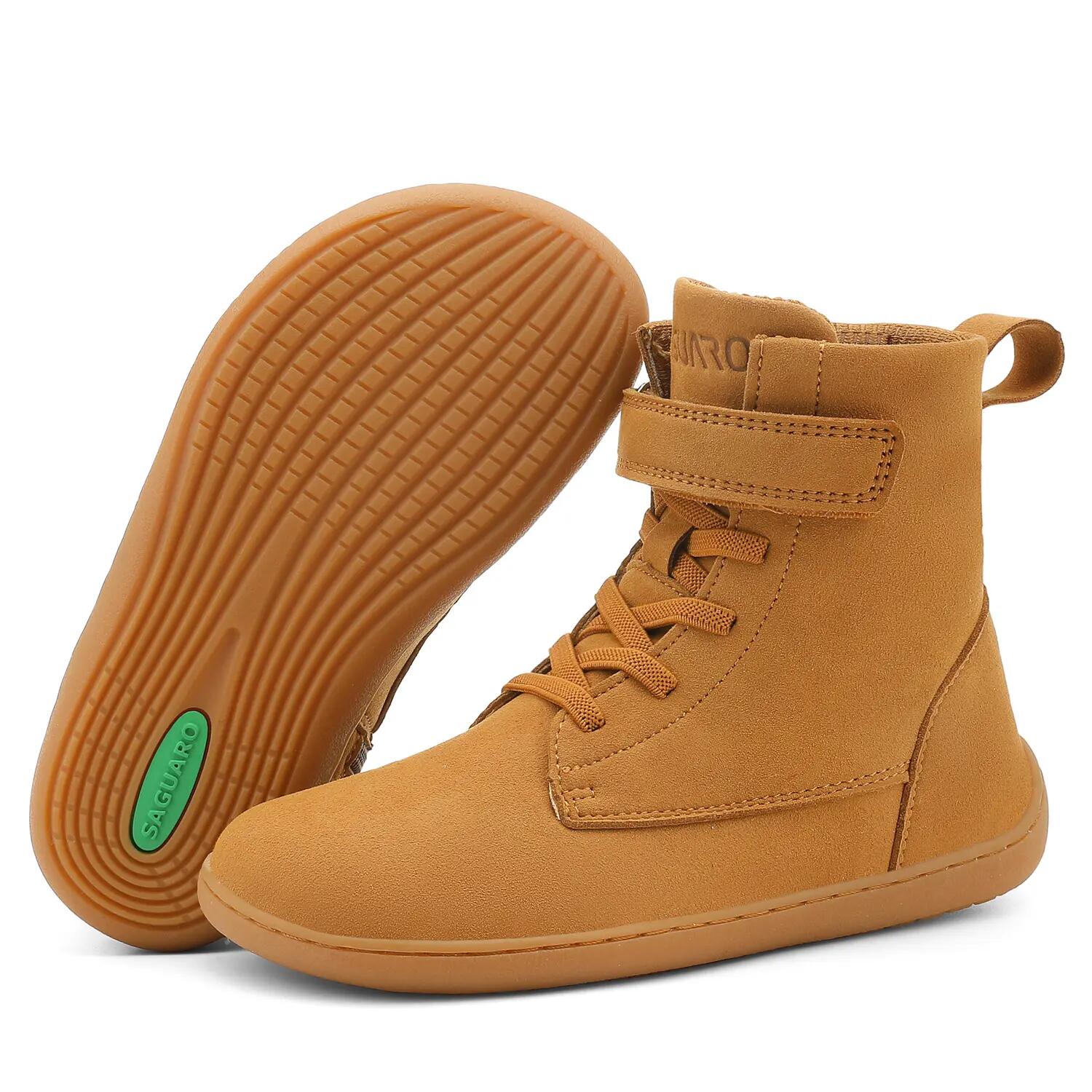 Saguaro Barefoot Ambition I Kids – Bottes d’hiver urbaines minimalistes Camel 2/8