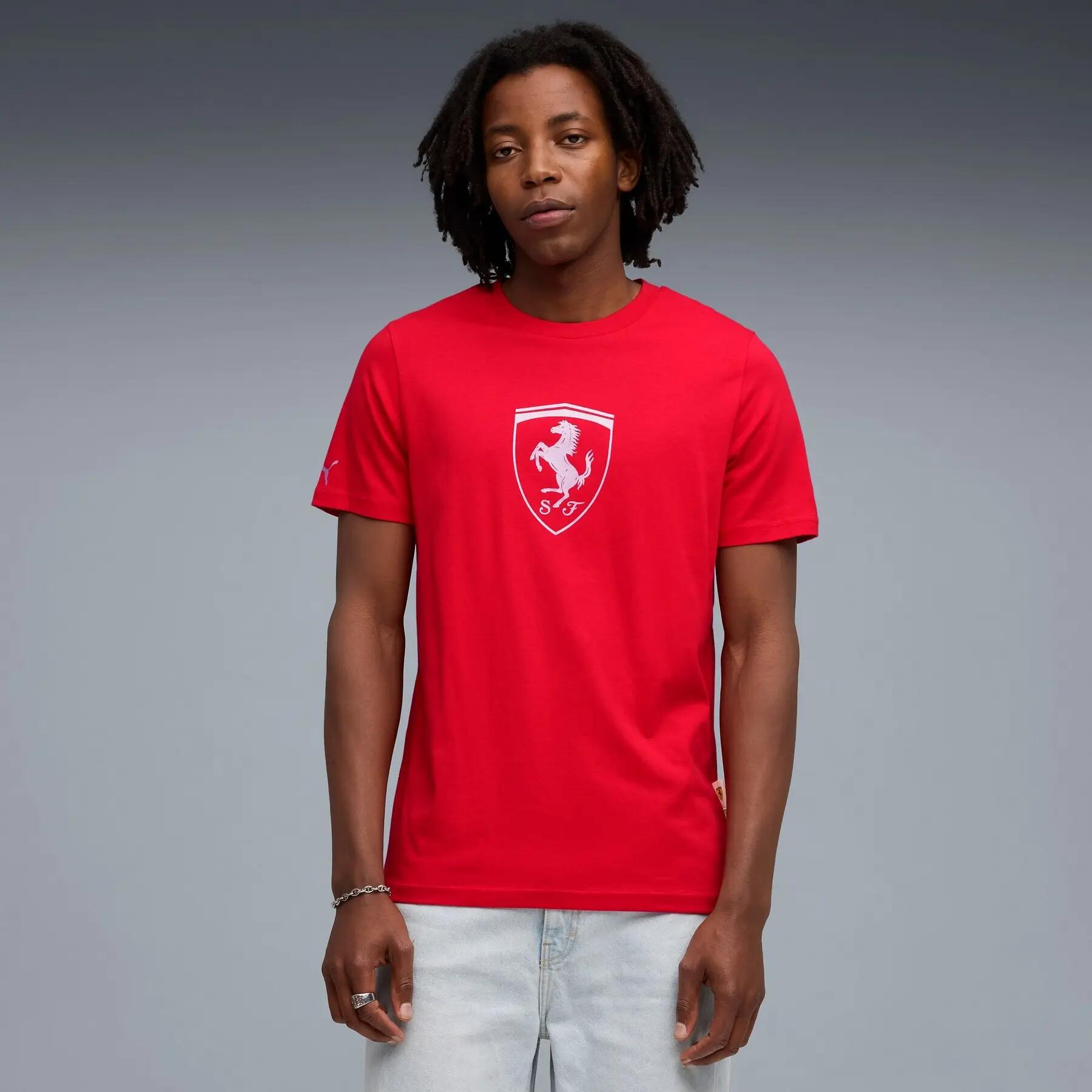 Maglietta sportiva da uomo Puma FERRARI TONAL 3/5